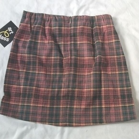 NWT ArtClass Plaid Mini Skirt SzSmall - Picture 4 of 4